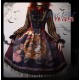 Miss Point Freak Show Circus Standing Collar Long Sleeve Blouse(Reservation/Full Payment Without Shipping)